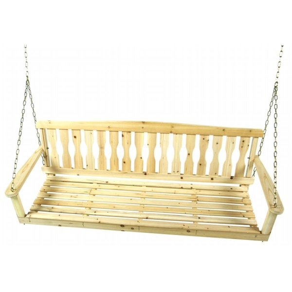 Jack Post Corporation H-25 60 in. W X 22 in. D X 17.5 in. H Cypress Porch Swing, Jack Post Corporation, Mfr#: H-25